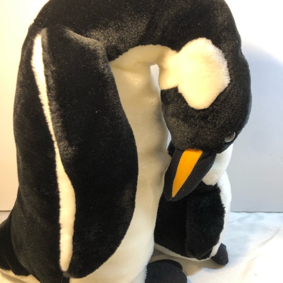 Emperor Penguin Plush Toy Stuffed Animal Mom And Baby Standing on Feet 15” - Picture 6 of 9